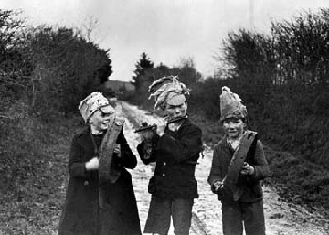 Wren-Boys, St. Stephen's Day, Athea, Co. Limerick (Caoimhin O Danachair) 1947, National Folklore Collection, University College Dublin